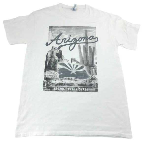 Delta Other - Delta MEDIUM White Arizona Grand Canyon State Tee Shirt T-Shirt Preshrunk Cotton